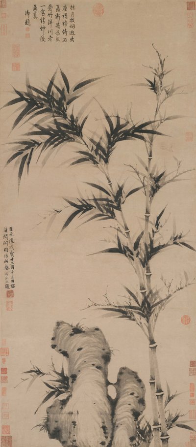Ke Jiusi, Bamboo at Qingbige Pavilion by Ke Jiusi